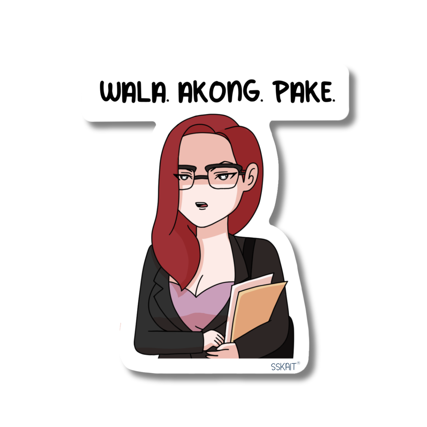 SSKAIT WALA AKONG PAKE - Sofie (Multoserye) - Funny Mood Diecut Sticker