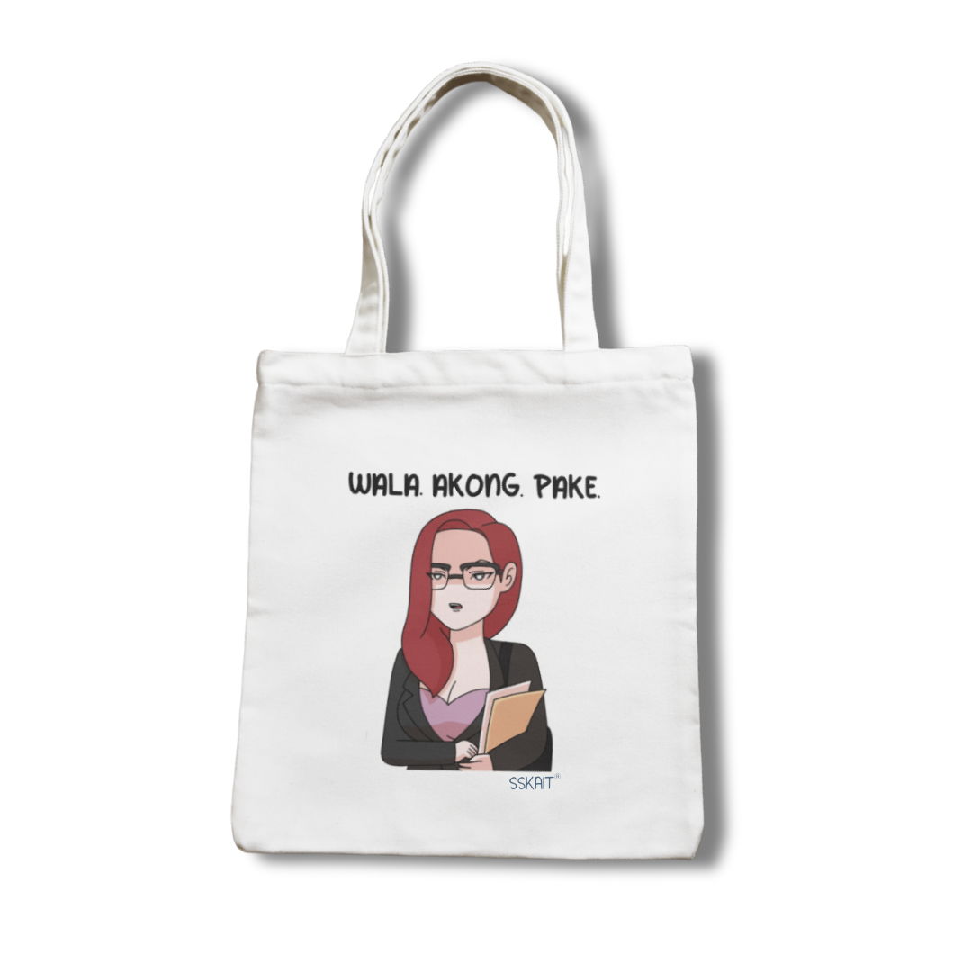 SSKAIT Wala Akong Pake (Sofie Multoserye) - Funny Mood Canvas Tote Bag