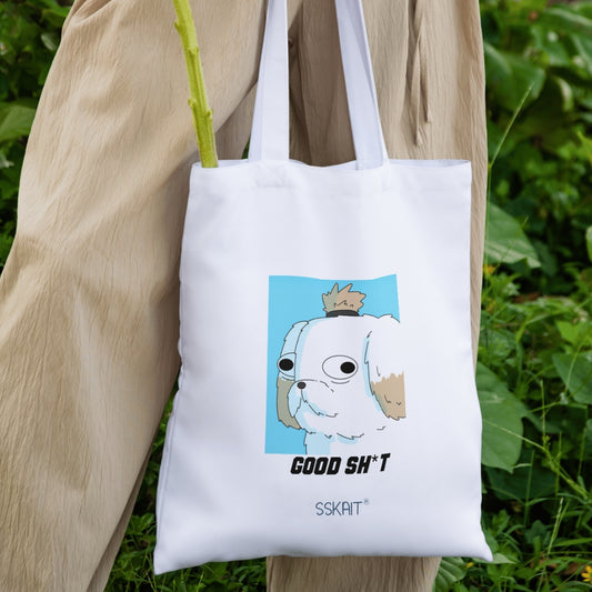 SSKAIT Good Sh*t Shih Tzu Dog - Funny Mood Canvas Tote Bag