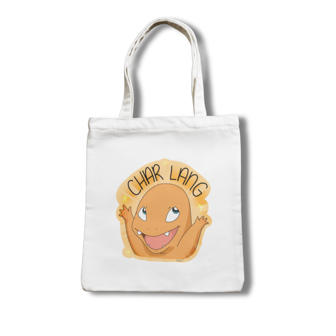 SSKAIT Char Lang (Charmander) - Funny Mood Canvas Tote Bag