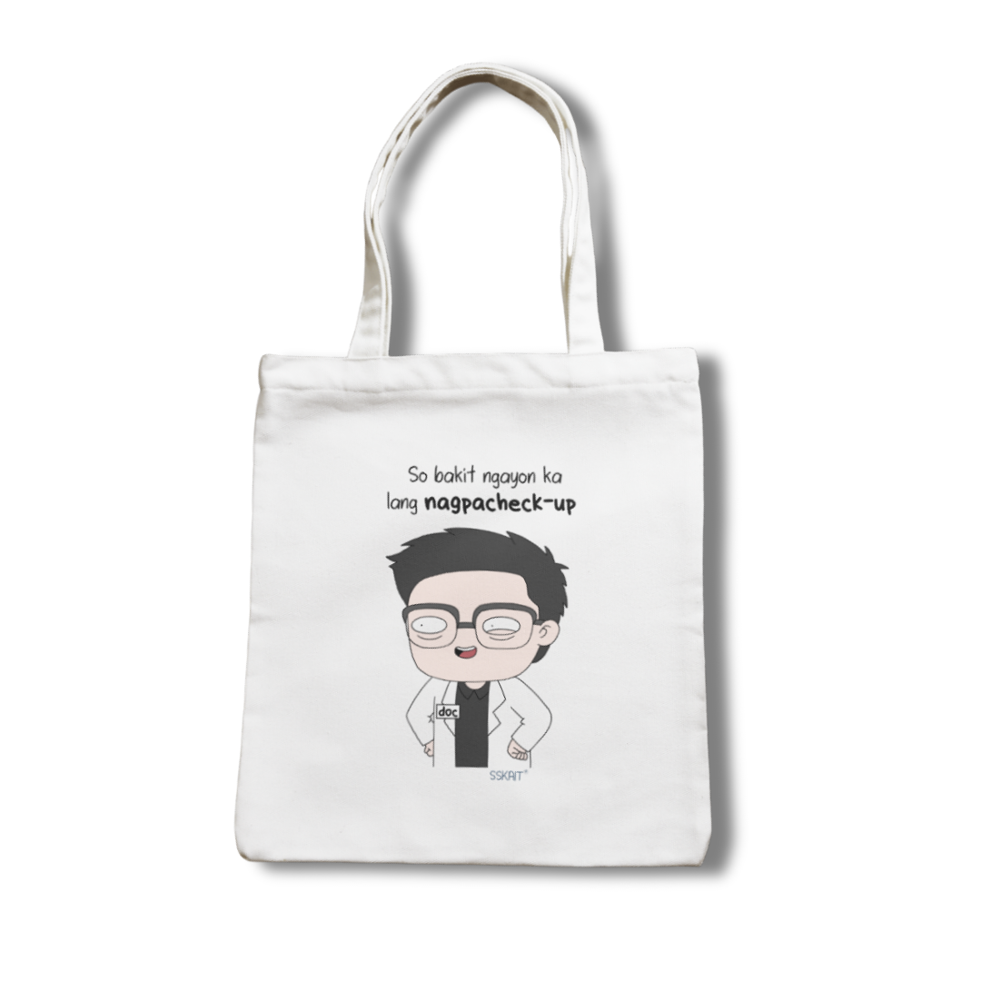 SSKAIT Guy Doc Checkup - Funny Mood Canvas Tote Bag