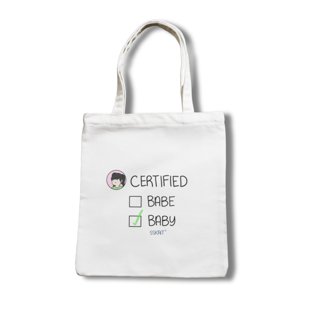 SSKAIT Certified Dad Daddy (Girl) - Funny Mood Canvas Tote Bag