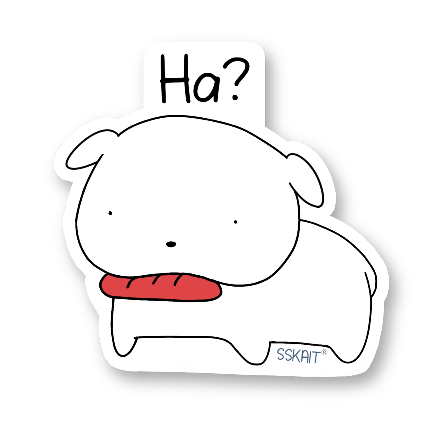 SSKAIT Ha? - Spike - Funny Mood Diecut Sticker