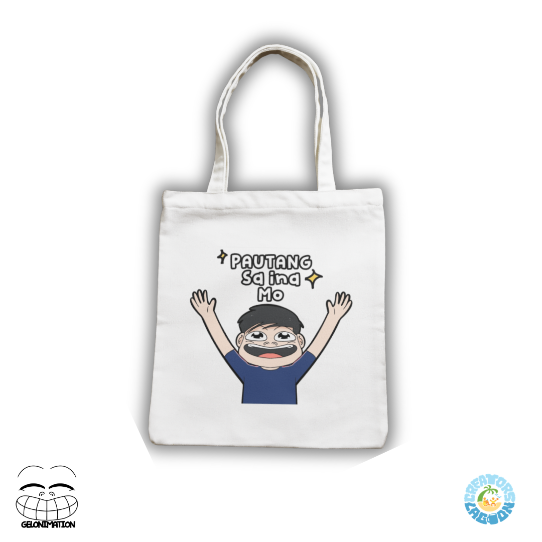 GELONIMATION - Pautang sa Ina Mo - Funny Mood Sublimated Tote Bag
