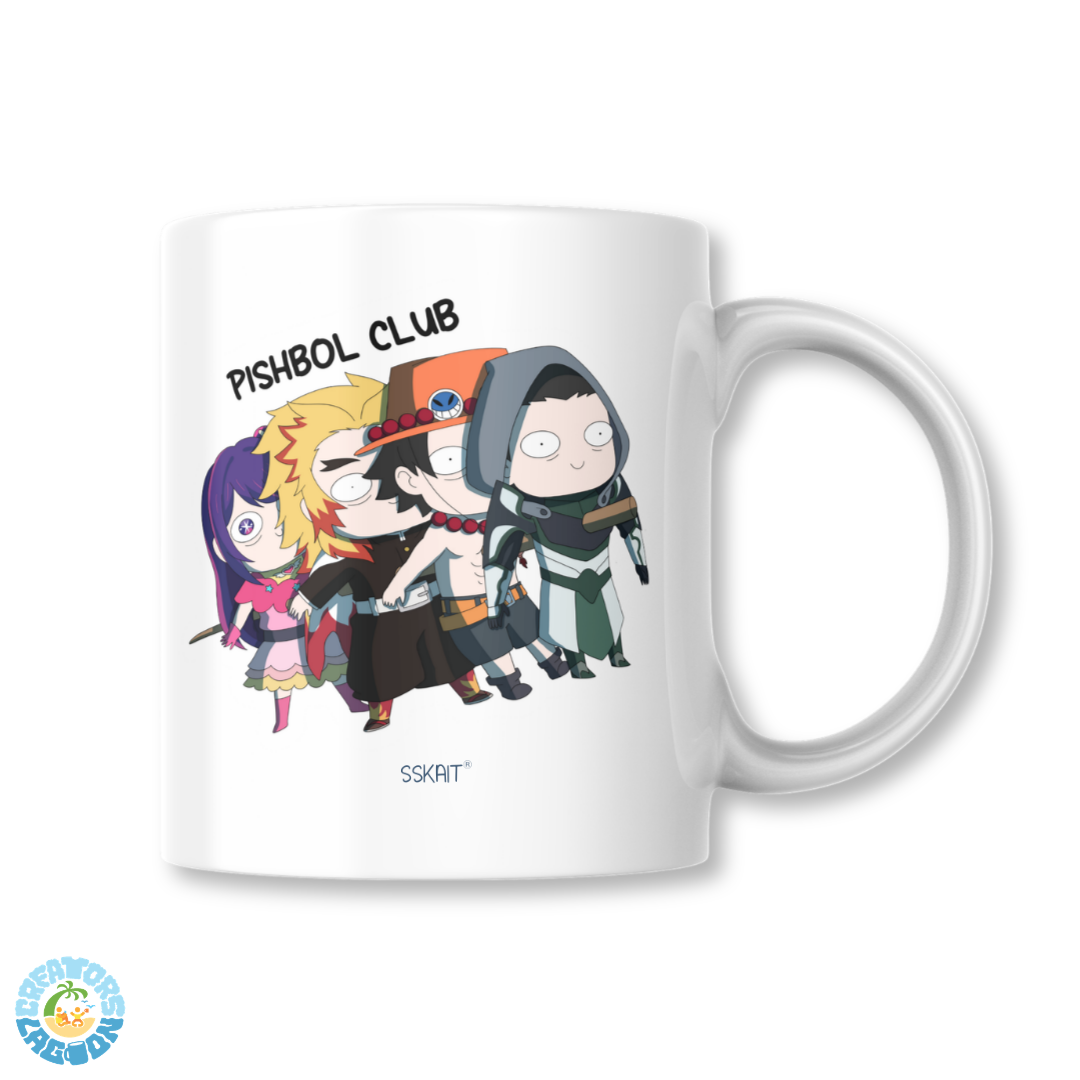 SSKAIT Pishbol Club - Anime Funny Mood Sublimated Mug