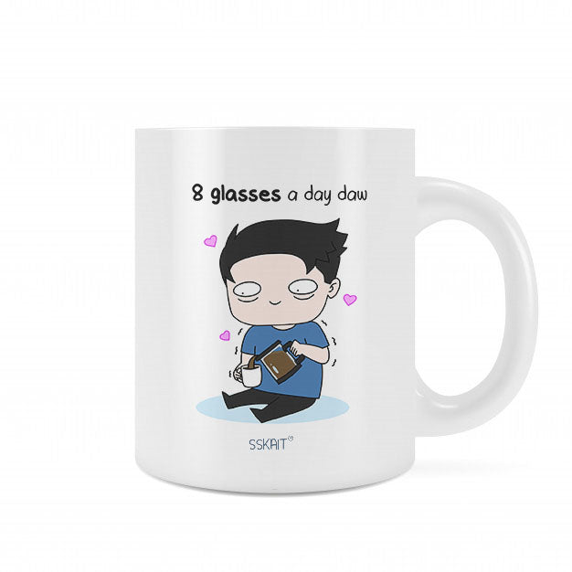 SSKAIT 8 Glasses A Day Mug