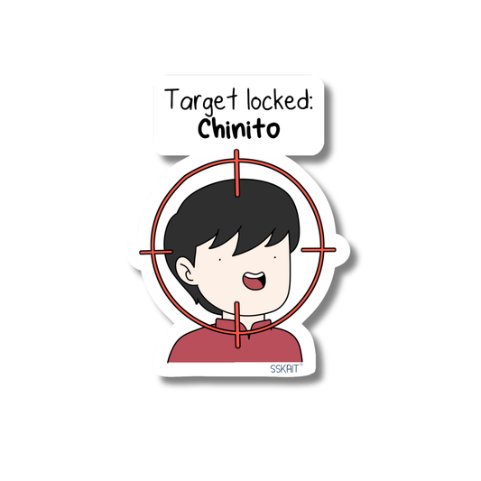 SSKAIT Target Locked Chinito (Multoserye) - Funny Mood Diecut Sticker