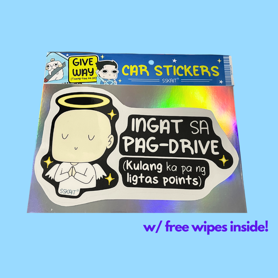 SSKAIT Ingat sa Pag-drive - Funny Mood Waterproof Car Sticker
