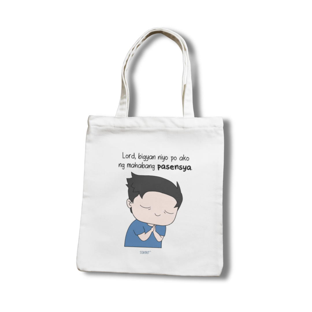 SSKAIT Mahabang Pasensya (Guy) - Funny Mood Canvas Tote Bag