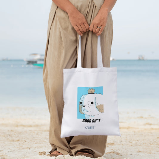 SSKAIT Good Sh*t Shih Tzu Dog - Funny Mood Canvas Tote Bag