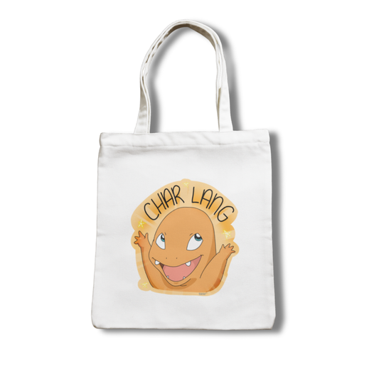 SSKAIT Char Lang (Charmander) - Funny Mood Canvas Tote Bag