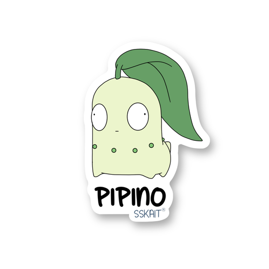 SSKAIT Pipino - Chikorita (Pokemon) Funny Mood Diecut Sticker