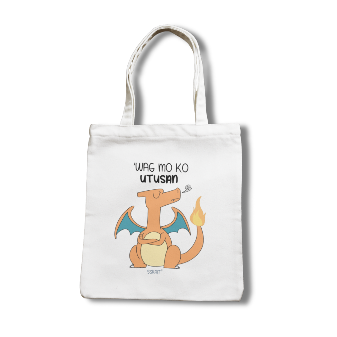 SSKAIT Wag Mo 'Ko Utusan (Charmander) - Funny Mood Canvas Tote Bag