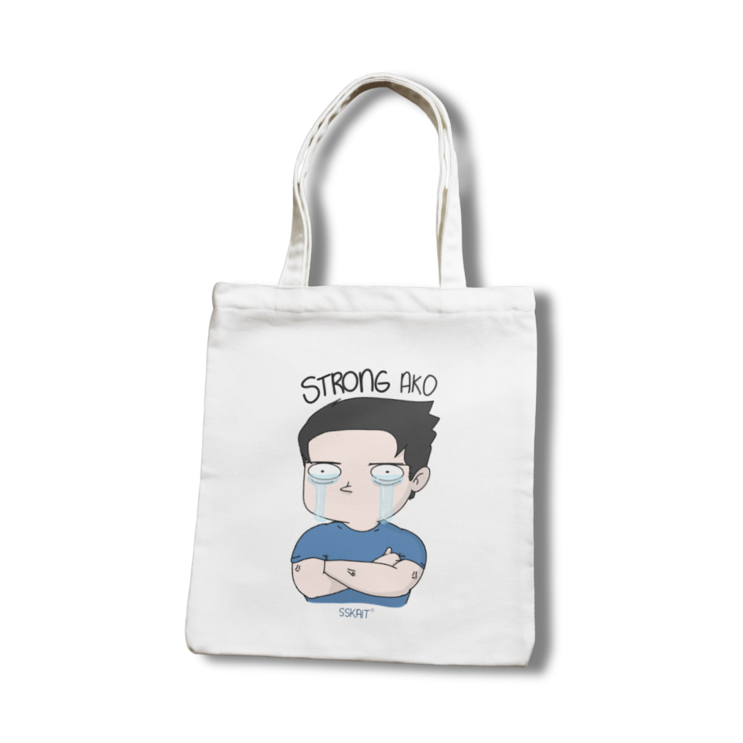SSKAIT Strong Ako (Guy) - Funny Mood Canvas Tote Bag