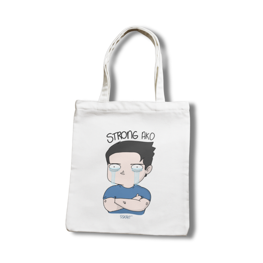 SSKAIT Strong Ako (Guy) - Funny Mood Canvas Tote Bag