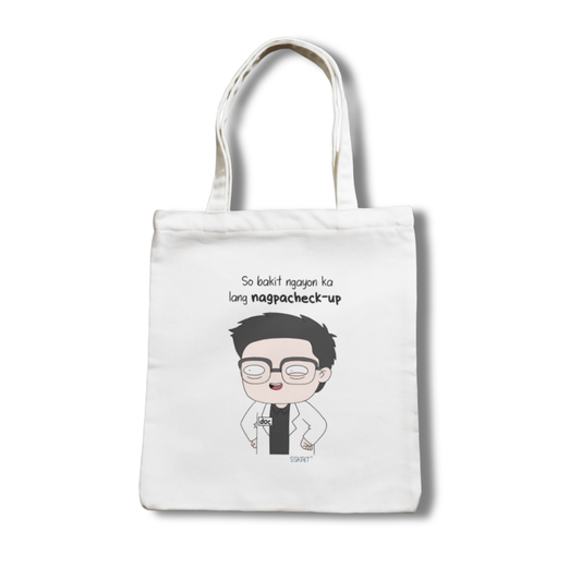 SSKAIT Guy Doc Checkup - Funny Mood Canvas Tote Bag