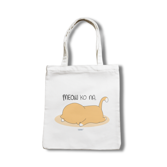 SSKAIT Meow Ko Na - Funny Mood Canvas Tote Bag