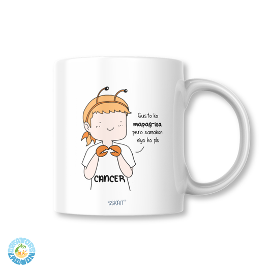 SSKAIT Gusto Mapag-isa Pero Samahan Nyo Ko - Cancer Zodiac Funny Mood Sublimated Mug
