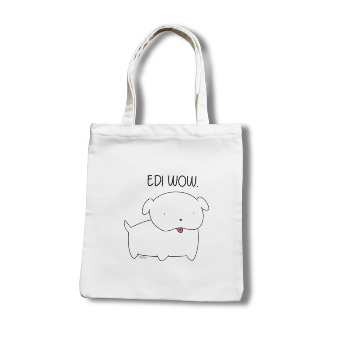 SSKAIT Edi Wow (Spike) - Funny Mood Canvas Tote Bag