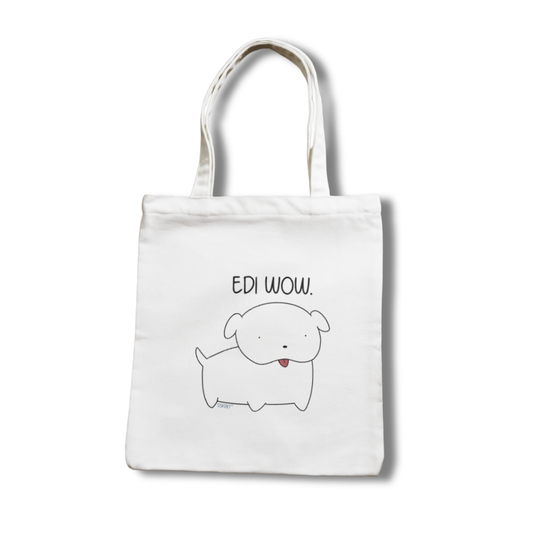 SSKAIT Edi Wow (Spike) - Funny Mood Canvas Tote Bag