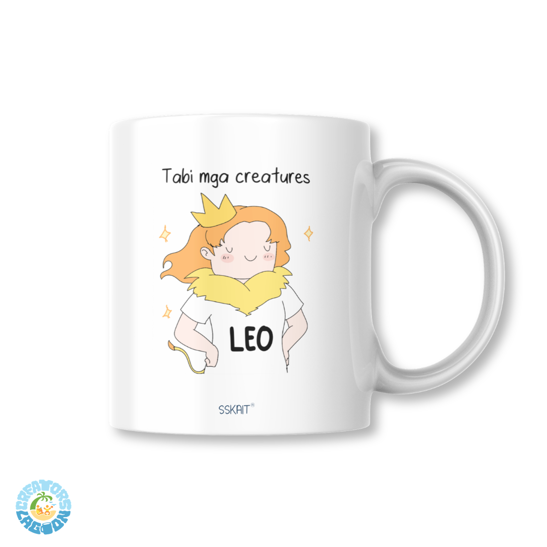 SSKAIT Tabi Mga Creatures - Leo (Girl) Zodiac Funny Mood Sublimated Mug