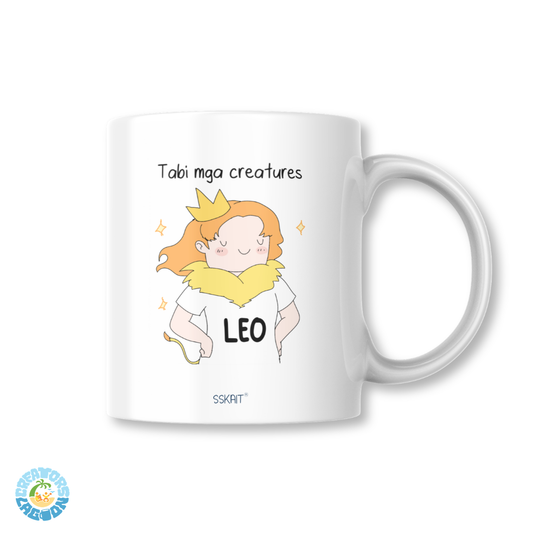 SSKAIT Tabi Mga Creatures - Leo (Girl) Zodiac Funny Mood Sublimated Mug