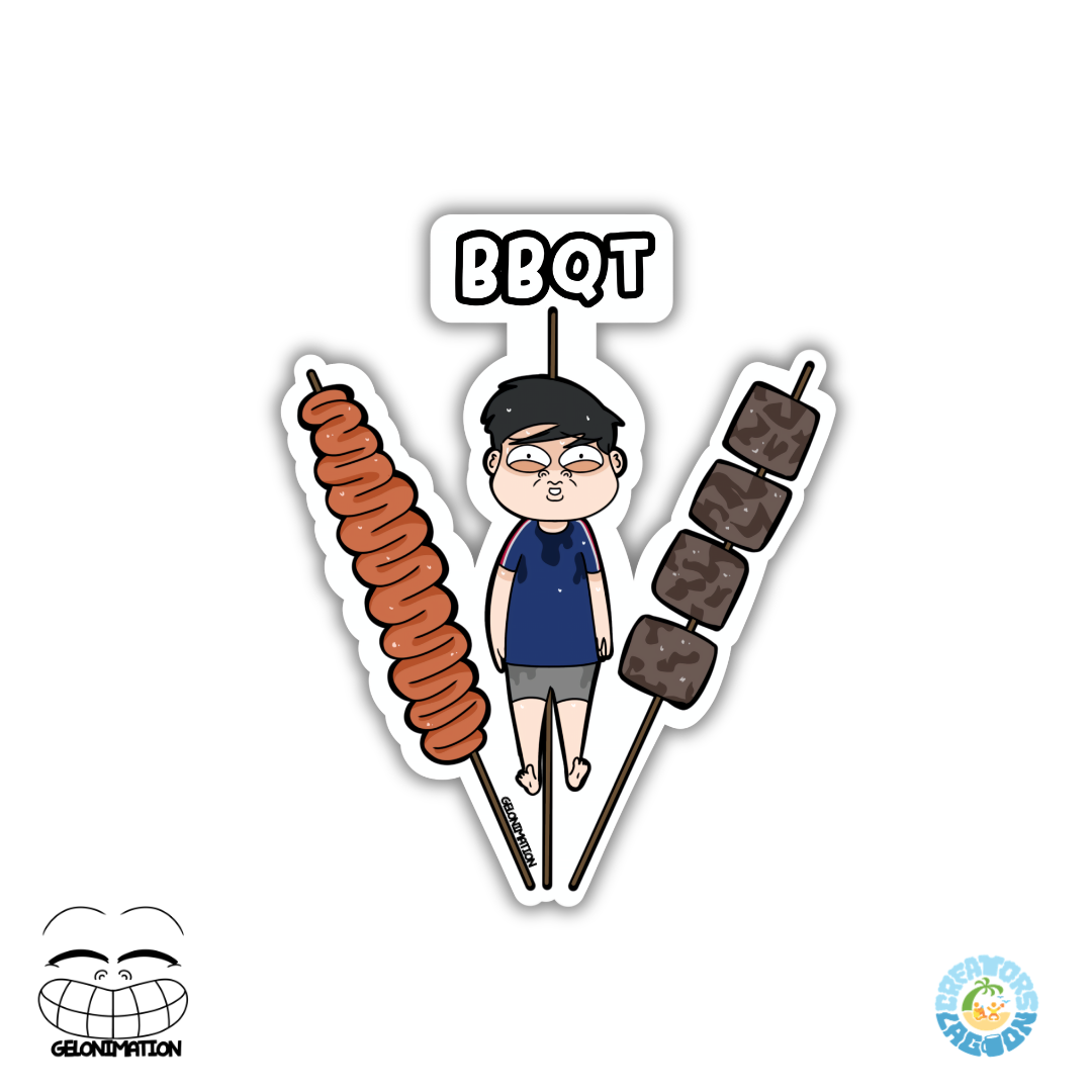GELONIMATION -BBQT - Funny Mood Diecut Sticker