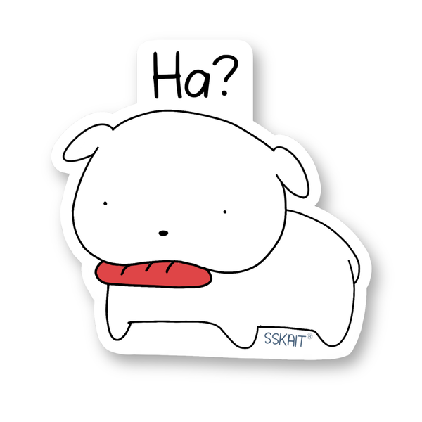 SSKAIT Ha? - Spike - Funny Mood Diecut Sticker