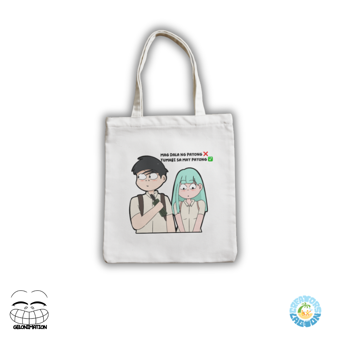 GELONIMATION - Magdala ng Payong - Funny Mood Sublimated Tote Bag