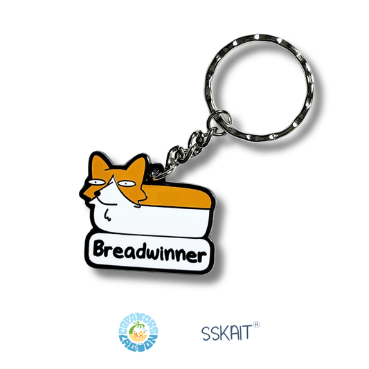SSKAIT Breadwinner - Corgi Metal Keychain