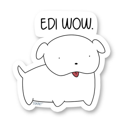 SSKAIT Edi Wow - Spike - Funny Mood Diecut Sticker