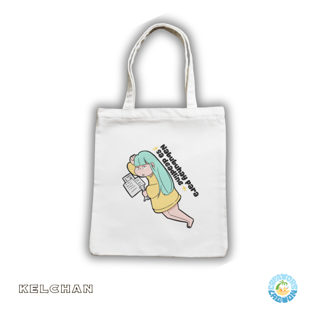KELCHAN - Nabubuhay Para Sa Deadline -  Funny Mood Tote Bag