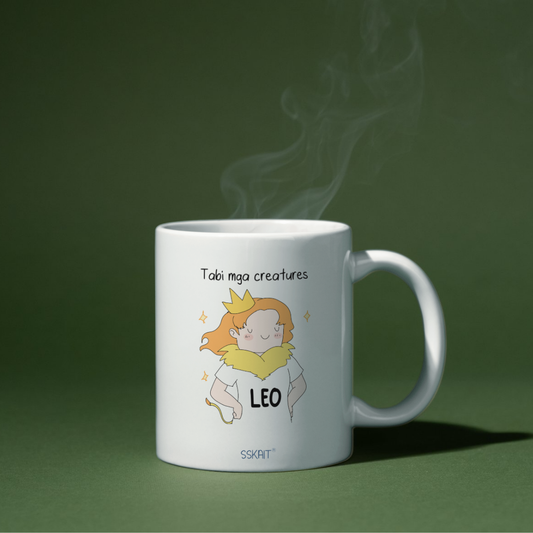 SSKAIT Tabi Mga Creatures - Leo (Girl) Zodiac Funny Mood Sublimated Mug
