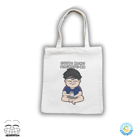 GELONIMATION - Gusto Ko Magkape-ra - Funny Mood Sublimated Tote Bag