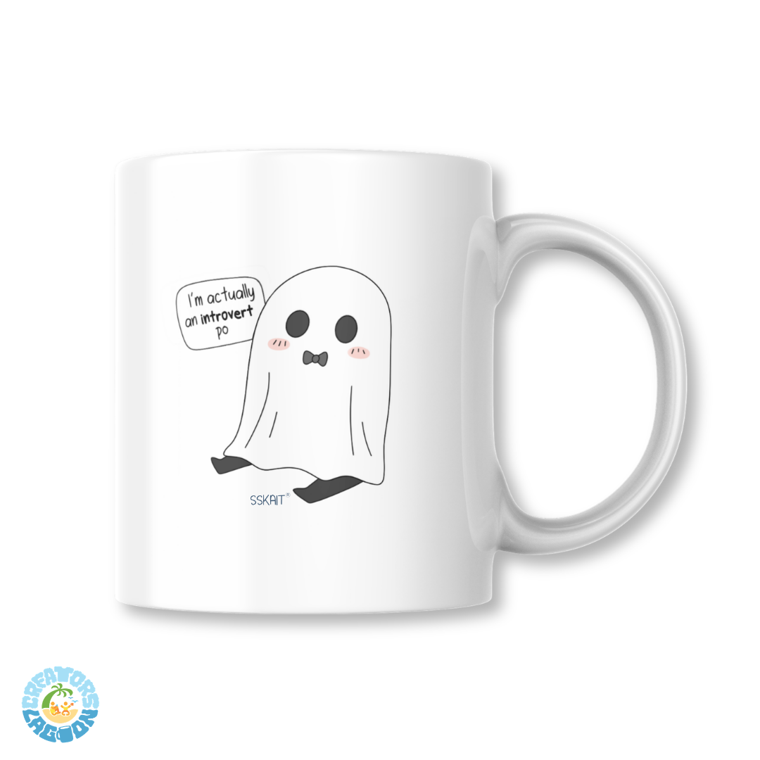 SSKAIT I'm Actually an Introvert - (Multoserye) Funny Mood Sublimated Mug