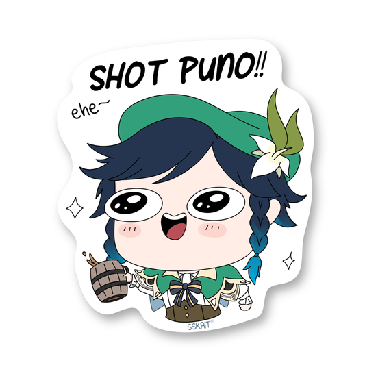 SSKAIT Venti Shot Puno - Funny Mood Diecut Sticker