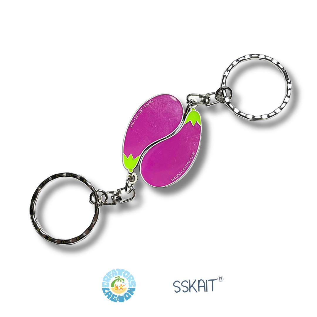SSKAIT Magnetic Talong Metal Keychain (Pair)