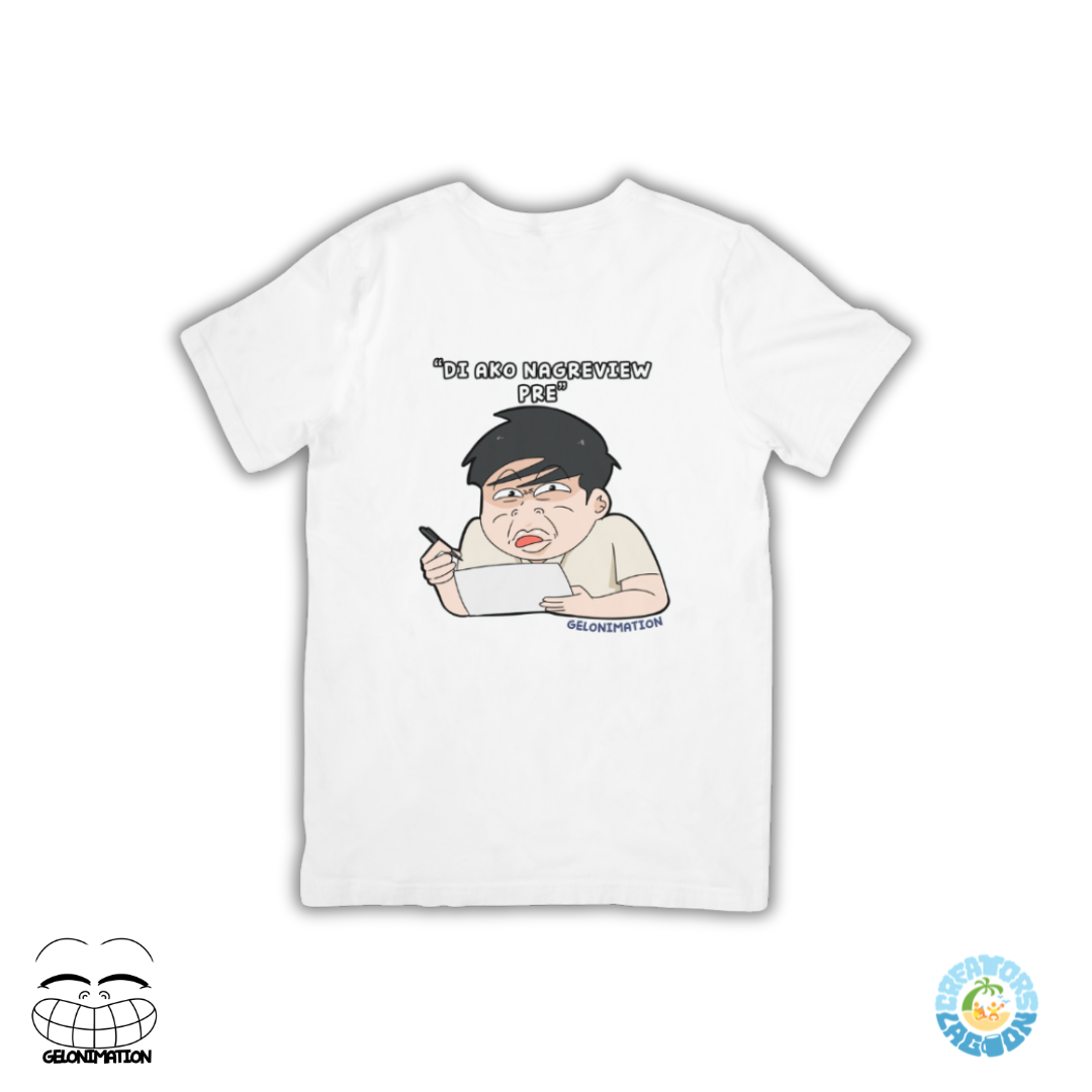 GELONIMATION - Di Ako Nagreview Pre - Funny Mood Sublimated Drifit Shirt