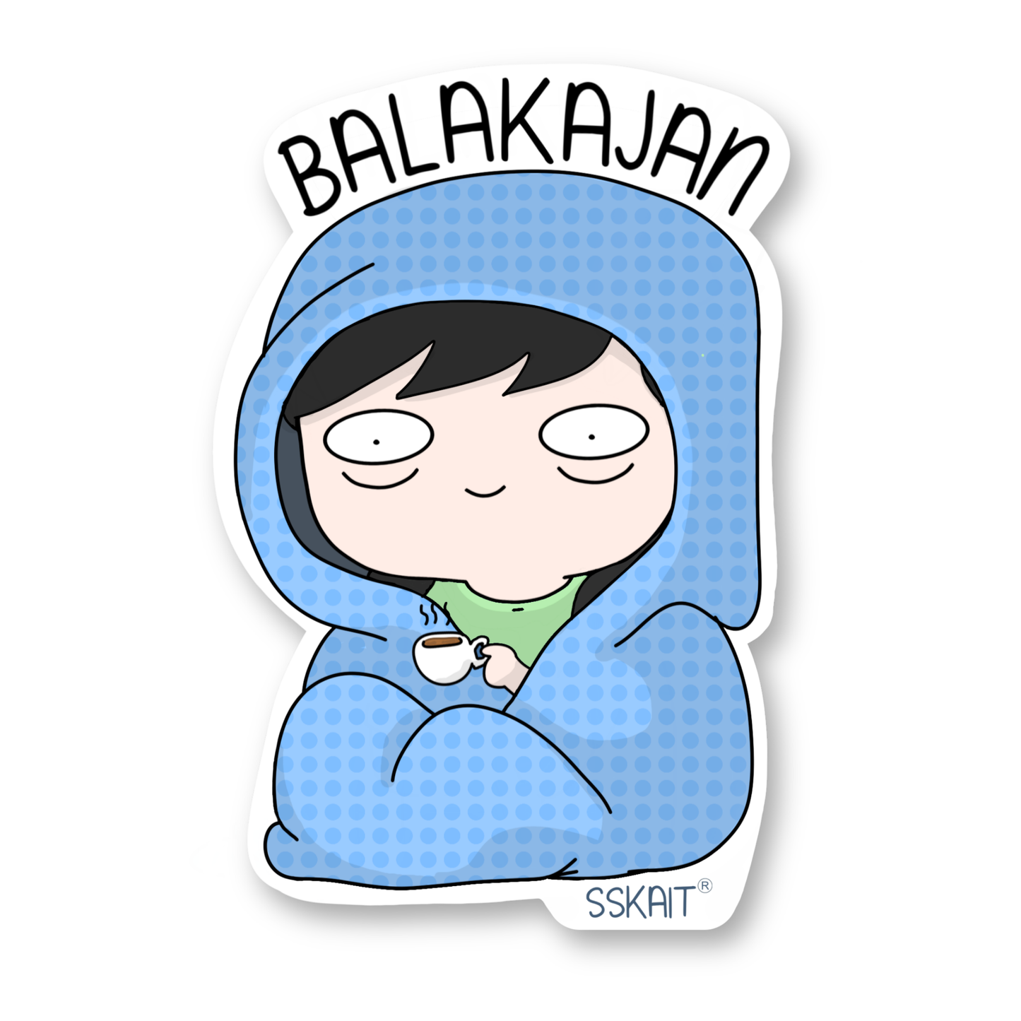 SSKAIT Balakajan (Girl) - Funny Mood Diecut Sticker