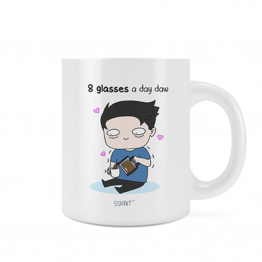 SSKAIT 8 Glasses A Day Mug