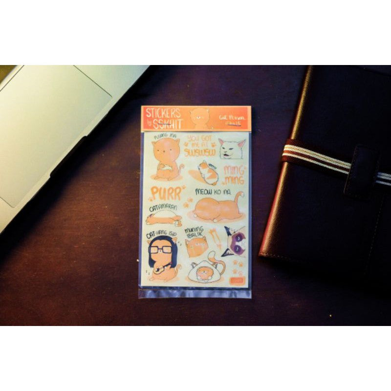 SSKAIT Cat Person Sticker Set