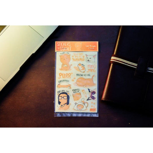 SSKAIT Cat Person Sticker Set
