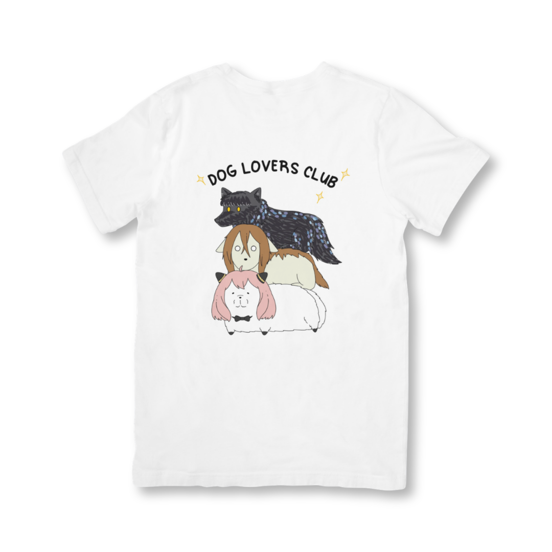 SSKAIT Dog Lovers Club Anime White Dri-fit Shirt
