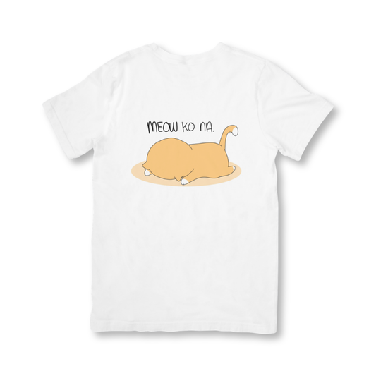 SSKAIT Meow ko na White Dri-fit Shirt