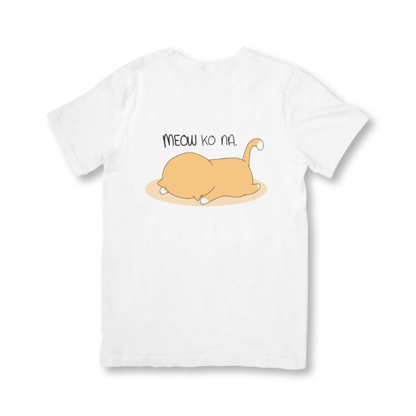 SSKAIT Meow ko na White Dri-fit Shirt