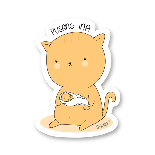 SSKAIT Pusang Ina Funny Mood Die Cut Sticker
