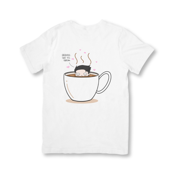 SSKAIT Ahhh Sh*t Yes Kape White Dri-fit Shirt